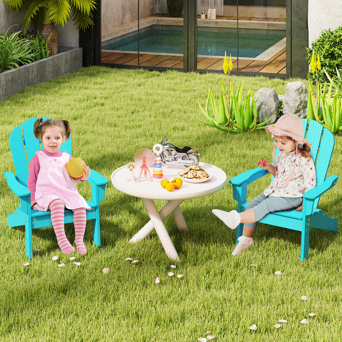 Kids Adirondack Chair All-Weather HDPE Toddler Lawn Chair-
