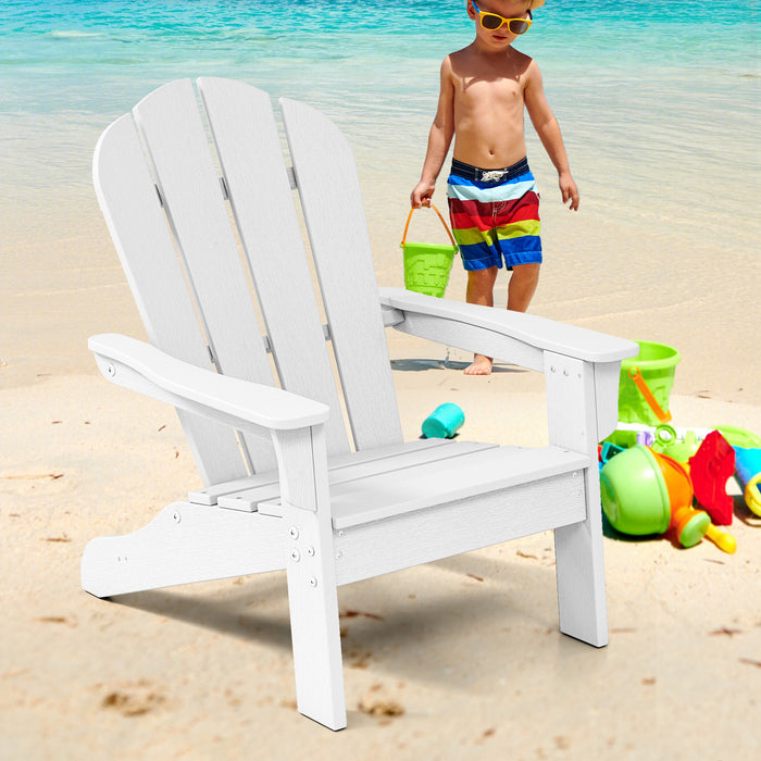 Kids Adirondack Chair All-Weather HDPE Toddler Lawn Chair-