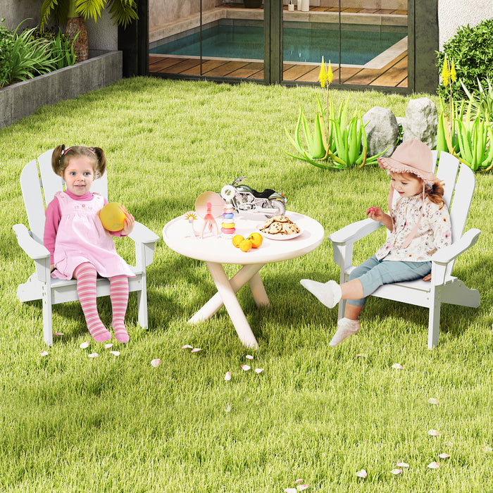 Kids Adirondack Chair All-Weather HDPE Toddler Lawn Chair-