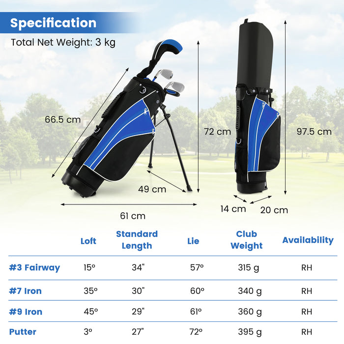Kids Complete Golf Clubs Set for Boys and Girls Aged 8-10/11-13 Years-