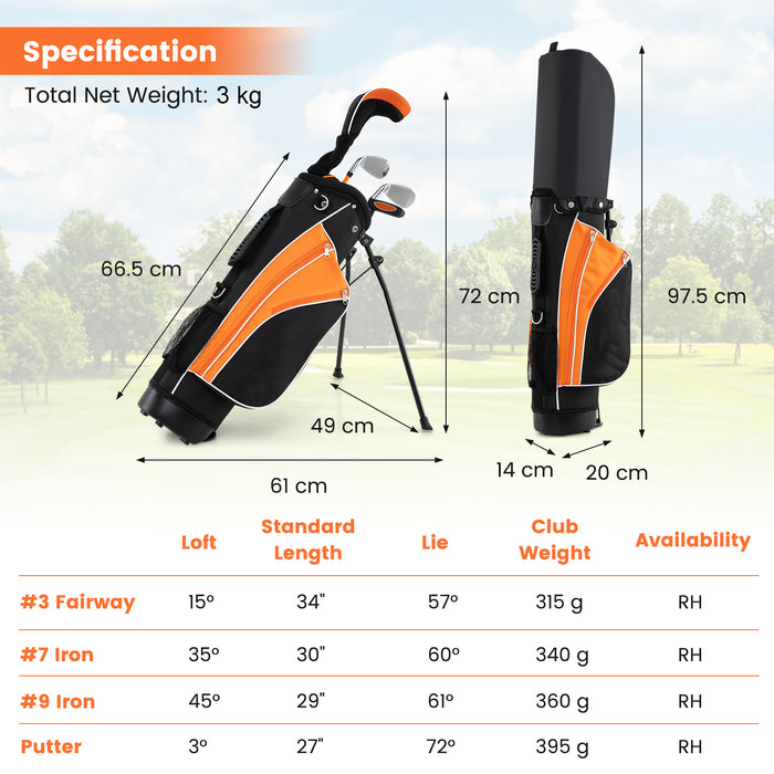 Kids Complete Golf Clubs Set for Boys and Girls Aged 8-10/11-13 Years-