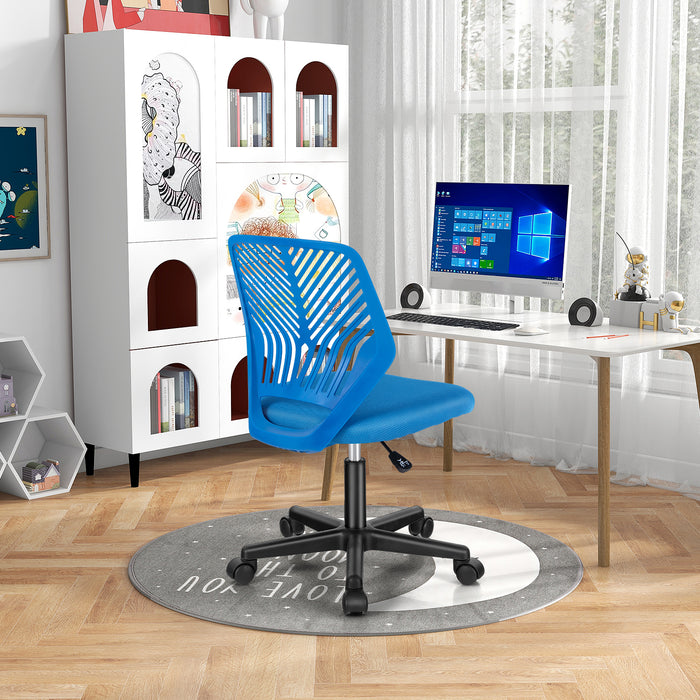 Kids Ergonomic Desk Chair - Height-Adjustable with Universal Casters Mesh Chair - Ideal for Posture Improvement and Mobility in Children