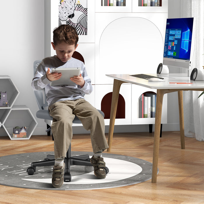 Kids Ergonomic Desk Chair - Height-Adjustable with Universal Casters Mesh Chair - Ideal for Posture Improvement and Mobility in Children
