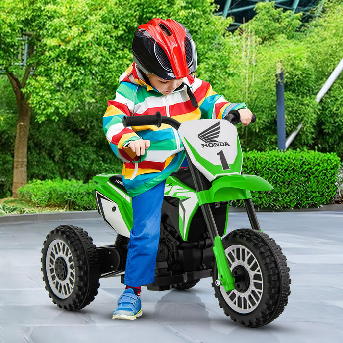 Honda Licensed - Kids Motorbike Ride-On with Horn and Anti-Slip Handlebars in Grey - Ideal for Young Adventurers