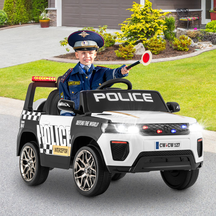 Kid Ride on Police Car with Remote Control for Children-