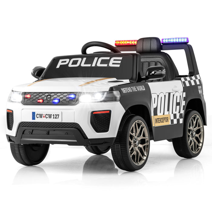 Kid Ride on Police Car with Remote Control for Children-