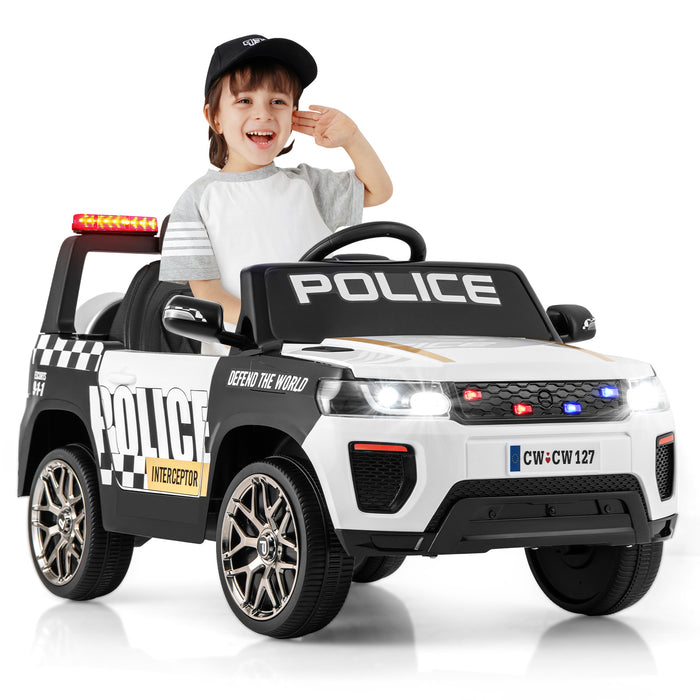 Kid Ride on Police Car with Remote Control for Children-