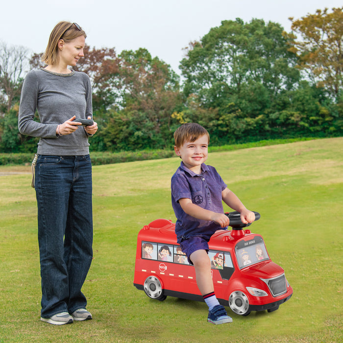 Kids Ride on Push Car with Music Button and Storage Compartment-