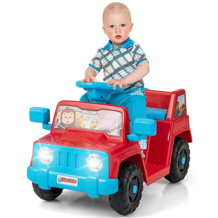 6V Kids Riding Toy with Sound Effects One-Button Start-