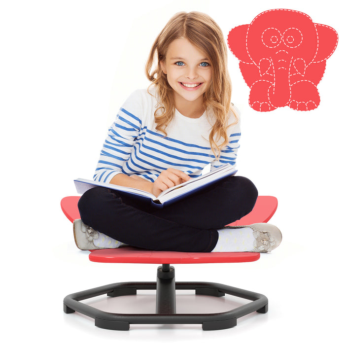 Kids Sensory Swivel Chair Elephant Petal 360° Spinning Chair-A-