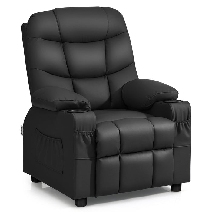 Kids Youth Toddler Upholstered Lounge Recliner Chai with Footrest-