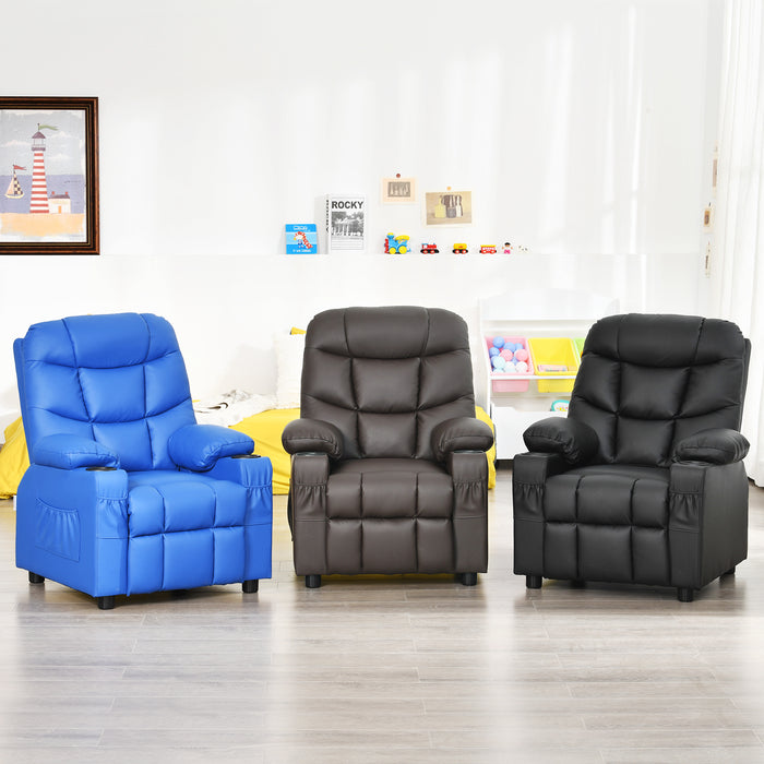 Kids Youth Toddler Upholstered Lounge Recliner Chai with Footrest-