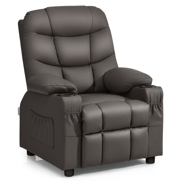 Kids Youth Toddler Upholstered Lounge Recliner Chai with Footrest-