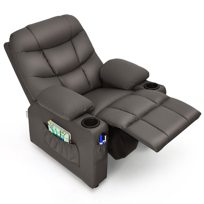 Kids Youth Toddler Upholstered Lounge Recliner Chai with Footrest-