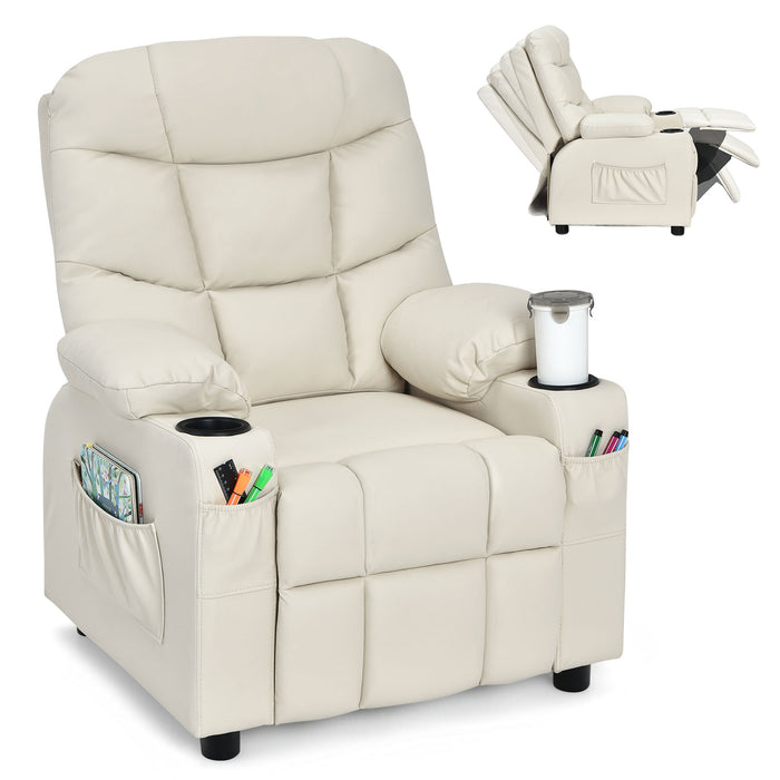 Kids Youth Toddler Upholstered Lounge Recliner Chai with Footrest-