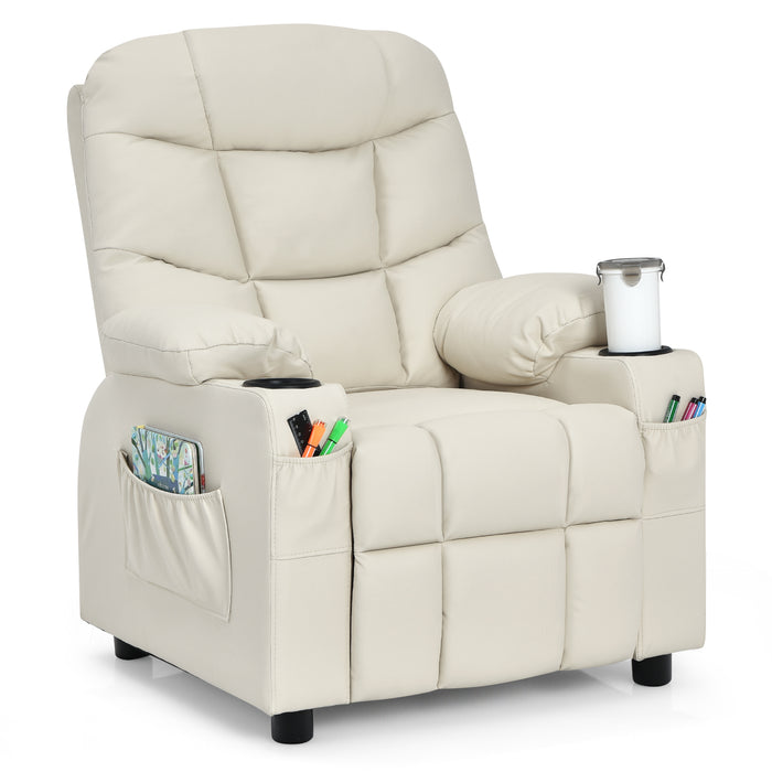 Kids Youth Toddler Upholstered Lounge Recliner Chai with Footrest-