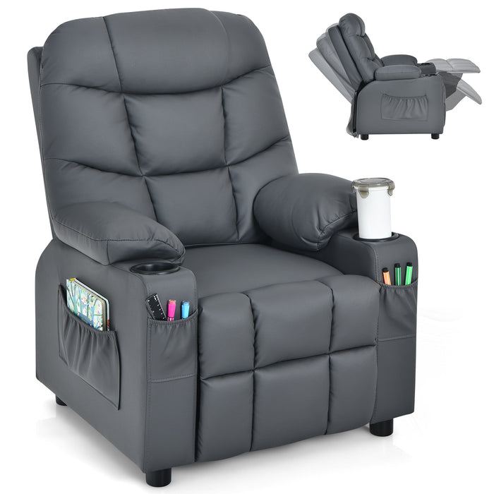 Kids Youth Toddler Upholstered Lounge Recliner Chai with Footrest-
