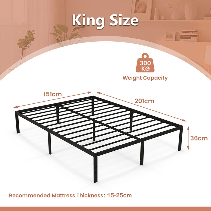 Double Size Heavy Duty Metal Platform Bed Frame