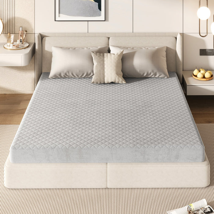 Twin/Queen/ Luxury Super Soft Velvet Mattress Protector-