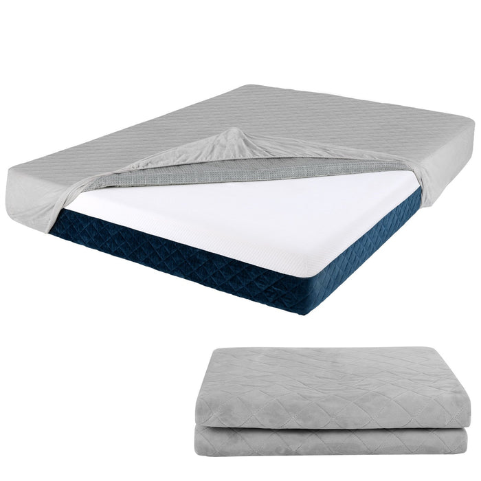 Twin/Queen/ Luxury Super Soft Velvet Mattress Protector-
