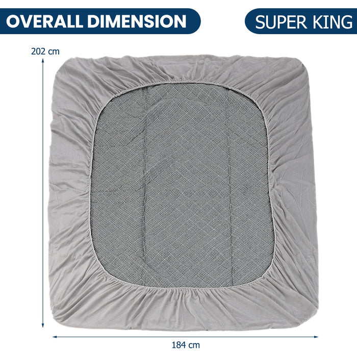 Twin/Queen/ Luxury Super Soft Velvet Mattress Protector-