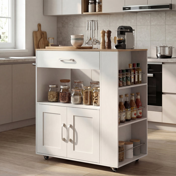 Kitchen Island Cart with Storage Rolling Kitchen Island on Wheels-