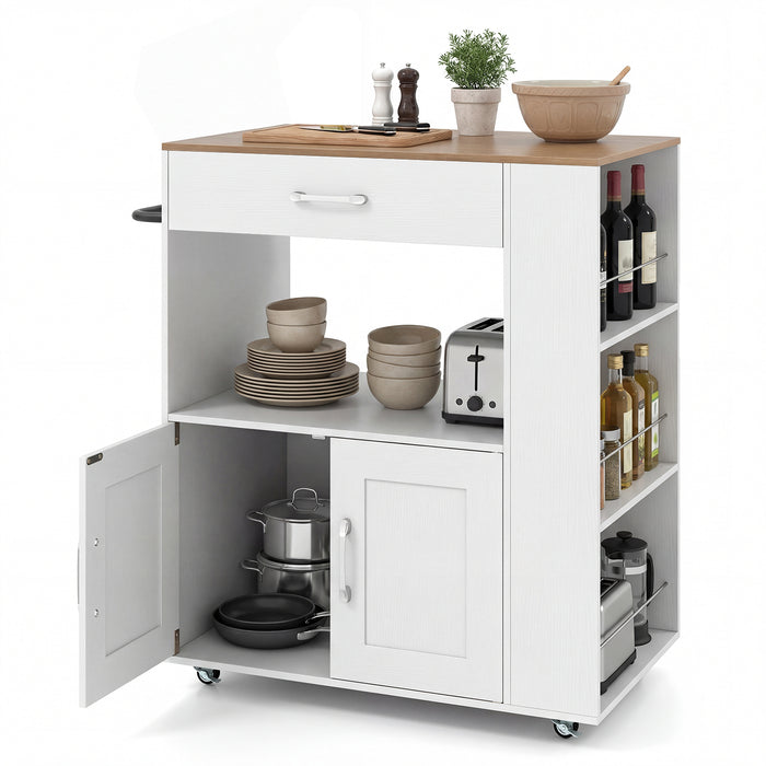 Kitchen Island Cart with Storage Rolling Kitchen Island on Wheels-