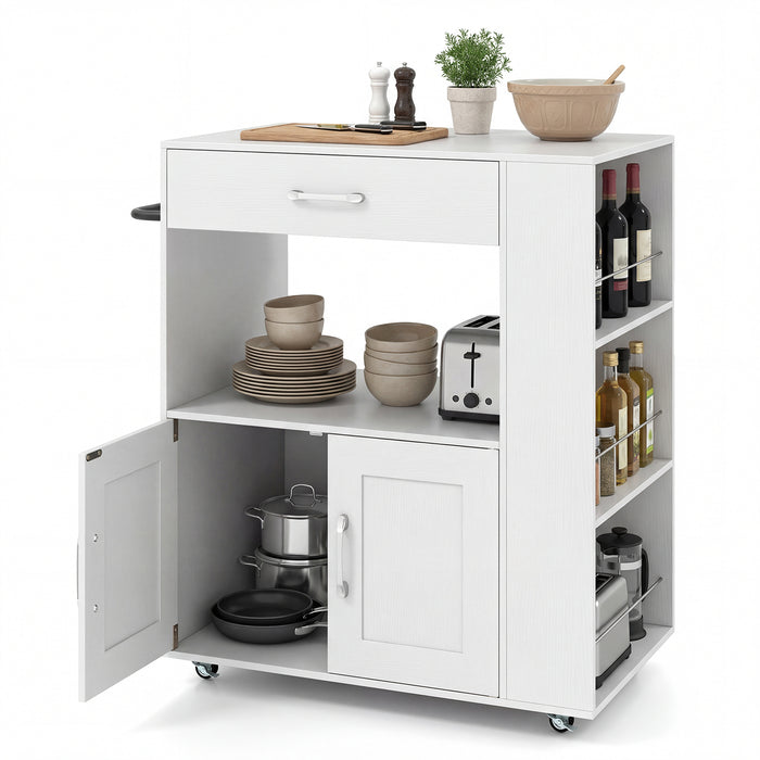 Kitchen Island Cart with Storage Rolling Kitchen Island on Wheels-