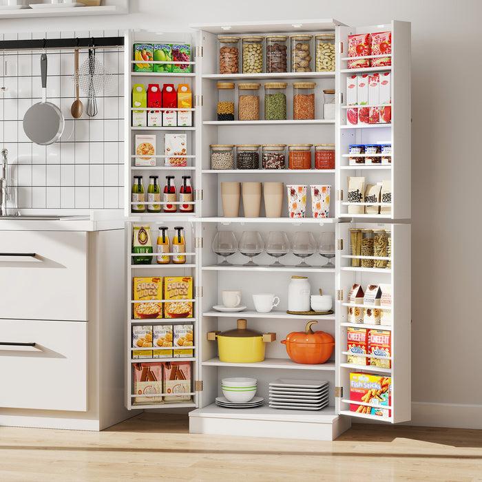 Kitchen Pantry Cabinet Freestanding Tall Buffet Cupboard with Cabinets-