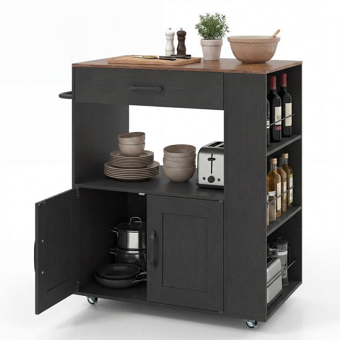 Kitchen Island Cart with Storage Rolling Kitchen Island on Wheels-