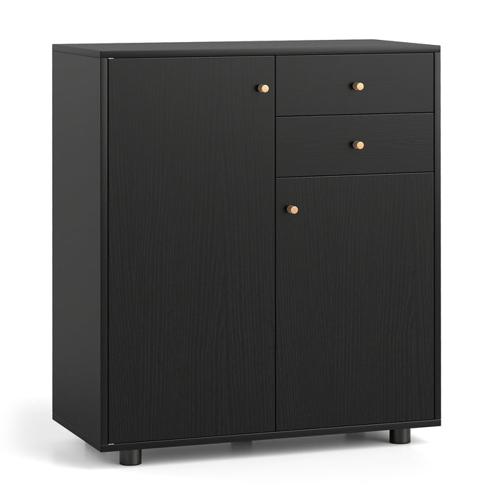 Kitchen Sideboard Buffet Cabinet with 3 Adjustable Shelves-