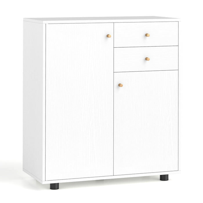 Kitchen Sideboard Buffet Cabinet with 3 Adjustable Shelves-