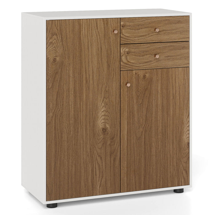 Kitchen Sideboard Buffet Cabinet with 3 Adjustable Shelves-