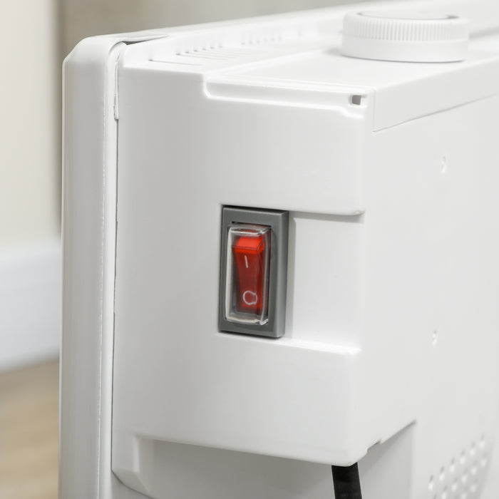 HOMCOM 2000W Convector Heater - White | Aosom UK