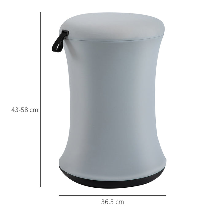 Ergonomic Wobble Stool for Active Sitting - 360° Swivel Home Office Desk Chair with Adjustable Height and Tilting Seat - Boosts Productivity & Supports Posture at Work or Home Office