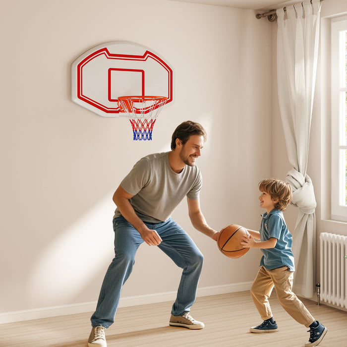 Large Wall Mounted Basketball Hoop with Shatter-