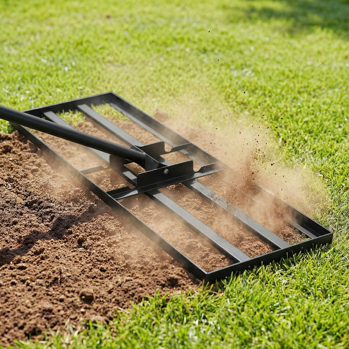 Lawn Leveling Rake Heavy Duty Lawn Level Tool for Soil Farm-