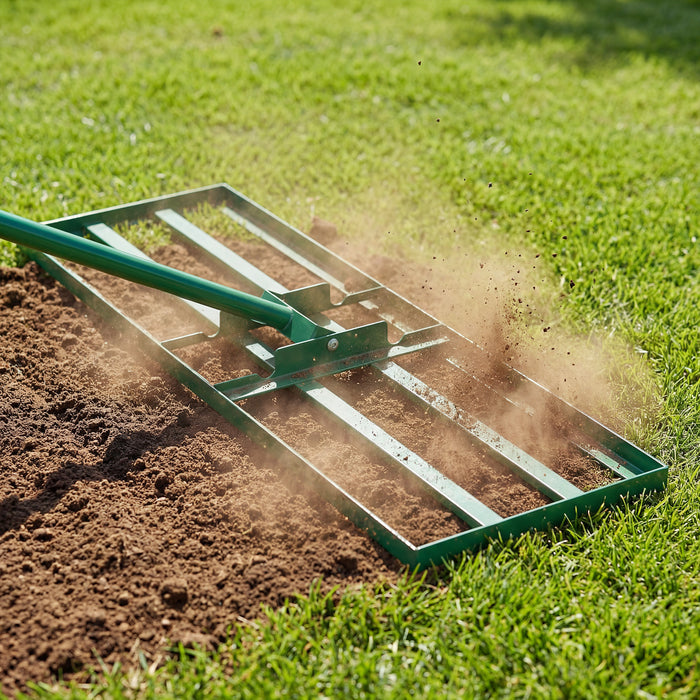 Lawn Leveling Rake Heavy Duty Lawn Level Tool for Soil Farm-