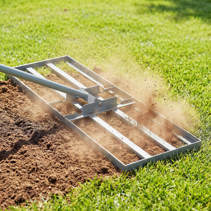 Lawn Leveling Rake Heavy Duty Lawn Level Tool for Soil Farm-