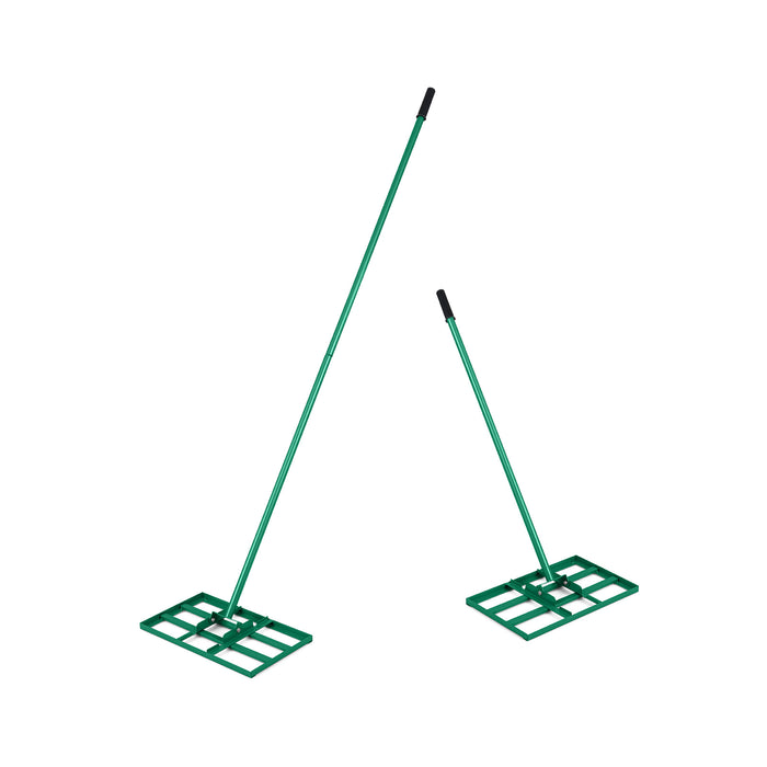 Lawn Leveling Rake Heavy-Duty Metal Levelawn Tool with 43 x 25 cm Plate-
