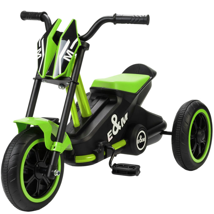 AIYAPLAY Kids Tricycle Baby Trike, Kids Trike with Pedal, 3 Wheel Toddler Balance Bike for Indoor Outdoor Use, Green