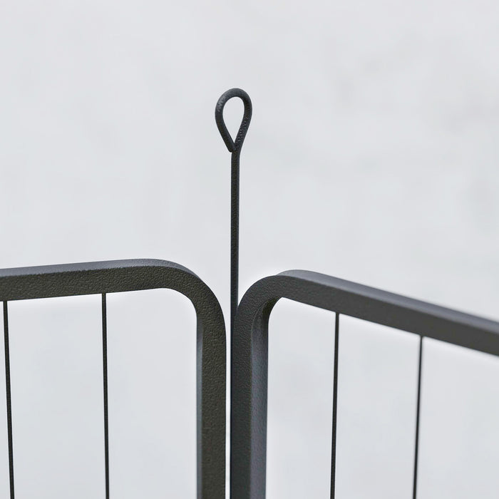 PawHut 6 Panels Heavy Duty Dog Playpen with Secure Door, for Indoor Outdoor, for Garden, Camping, 100cm High