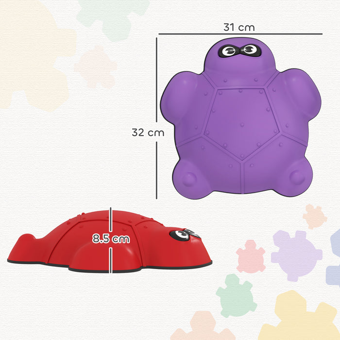 AIYAPLAY 9 PCS Balance Stepping Stones with Non-slip Edge, Indoor Outdoor Obstacle Courses for Kids Ages 3-8 Years, Multicoloured