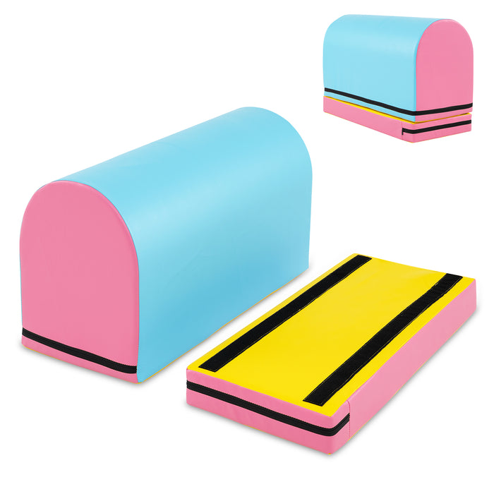 Mailbox Tumbling Mat with Detachable Mat and Carrying Handle-