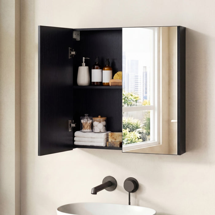 Medicine Cabinet with Mirror Wall Mounted Bathroom Cabinet-