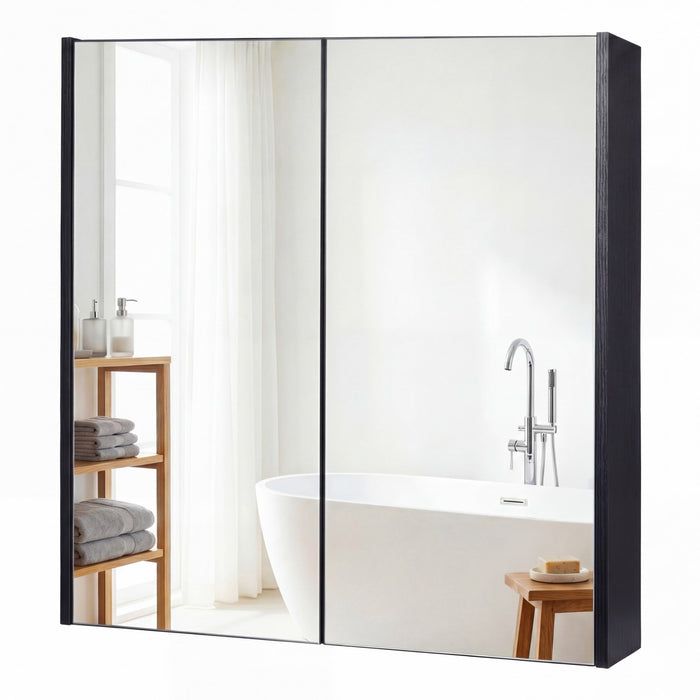 Medicine Cabinet with Mirror Wall Mounted Bathroom Cabinet-