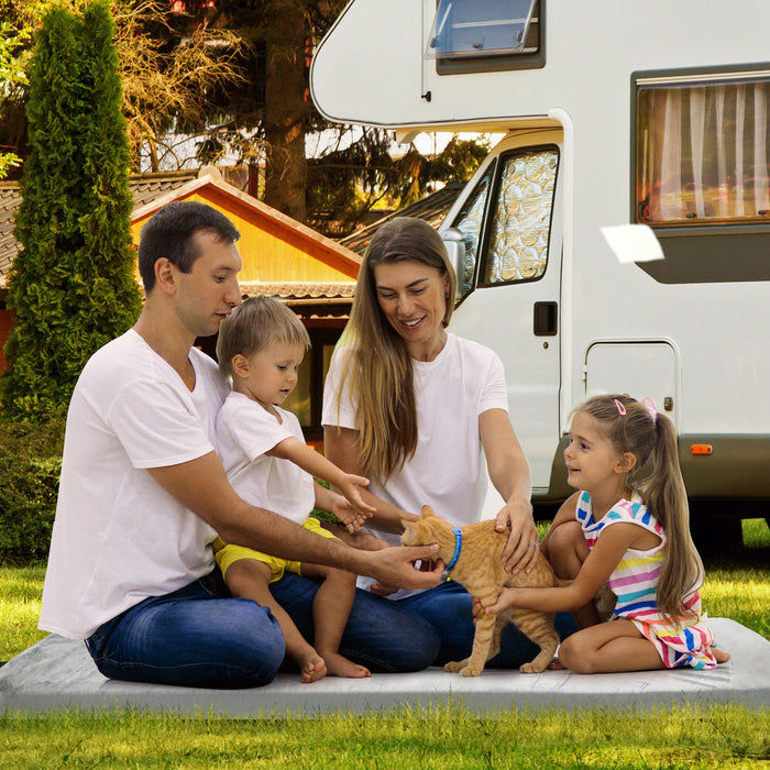 Roll-Up Waterproof Memory Foam Camping Mattress - Lightweight and Portable with Carrying Bag - Ideal for Outdoor Sleeping & Camping Comfort