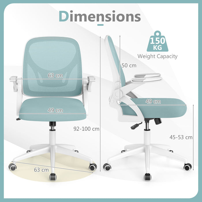 Mesh Office Chair Ergonomic Height Adjustable Swivel Task Computer Desk Chair -