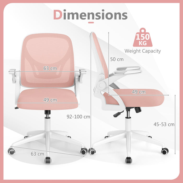 Mesh Office Chair Ergonomic Height Adjustable Swivel Task Computer Desk Chair -