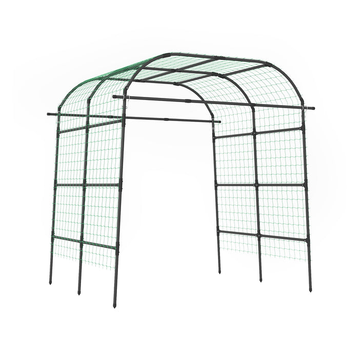 Metal Garden Arch Trellis for Climbing Plants Vegetables-